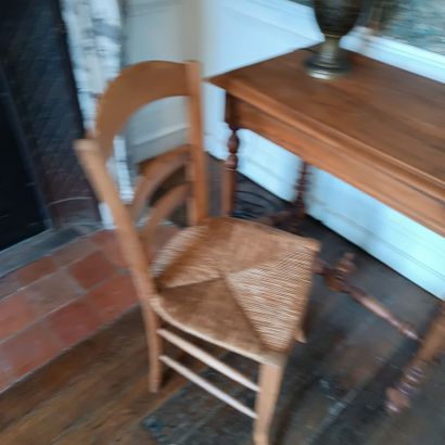 In Monsieur's bedroom
Walnut writing table...