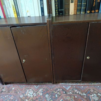 In the library / in the boudoir
Three bookcase...