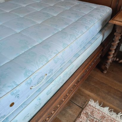 In Monsieur's bedroom
Bed and bedding in...