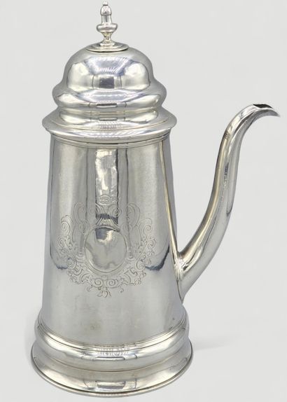 LONDRES 1706-07
Rare chocolatière en argent...