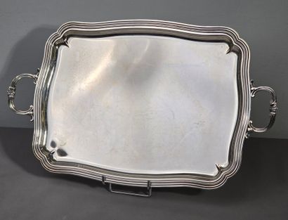 COLLET
Rectangular silver-plated tray with...