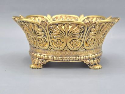 TIFFANY & CO (1900) 
Coupe en vermeil posant...