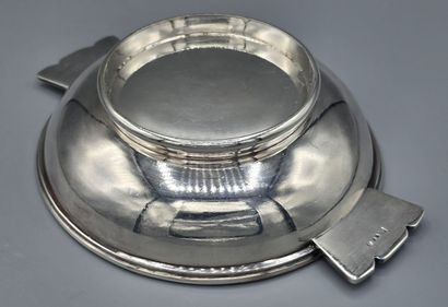 A silver-plated metal cup / display stand...