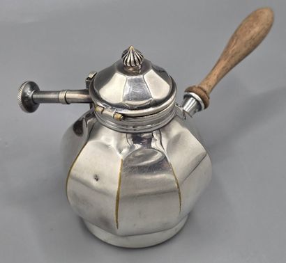TETARD Freres 
Samovar en métal argenté avec...