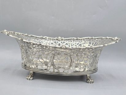 PAYS-BAS (vers 1898-1925)
Corbeille en argent...