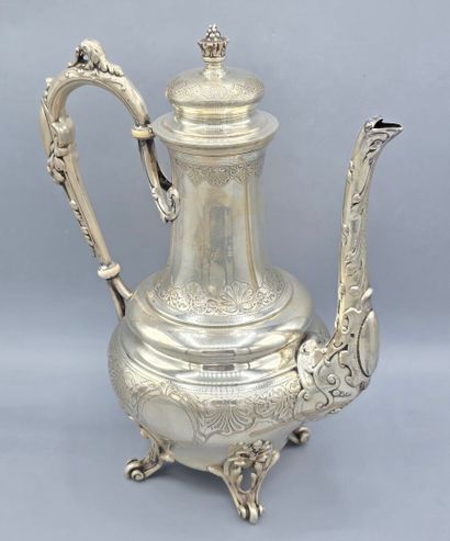 GAVARD (?)
Verseuse/cafetière en argent de...