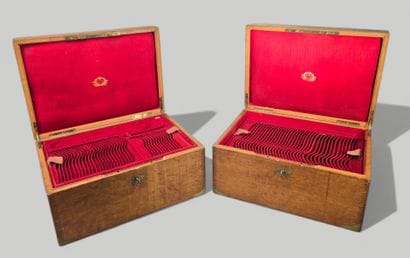 AUCOC: 
Two large menagère boxes forming...