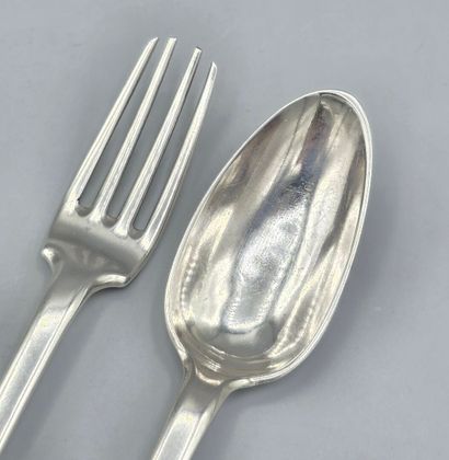 Bordeaux 1785-86

Couvert de table en argent,...