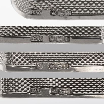 VINERS LTD 
Suite de 8 ronds de serviette...