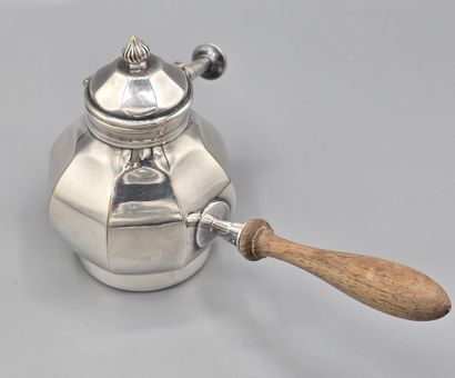 TETARD Freres 
Samovar en métal argenté avec...