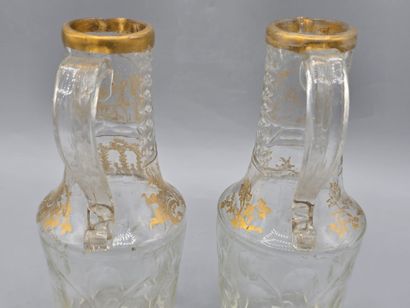 A pair of decanters probably 18th century...