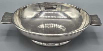 A silver-plated metal cup / display stand...