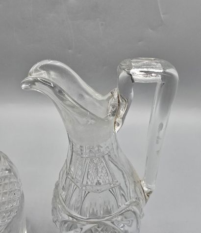 Set of three pairs of crystal decanters (2...