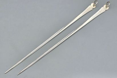 Robert LINZELER
Paire de brochettes-hâtelets...