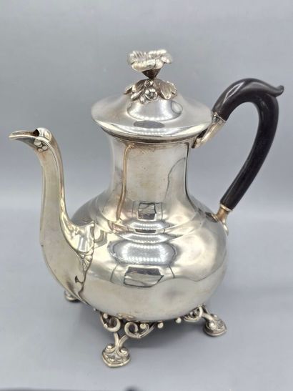 CHRISTOFLE
Cafetière en métal argenté de...