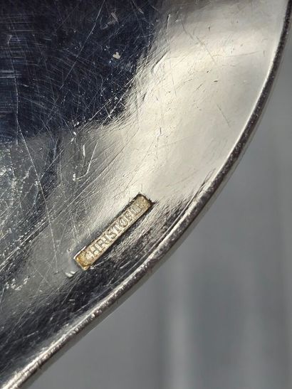 CHRISTOFLE
Silver-plated baguette-style sauce...