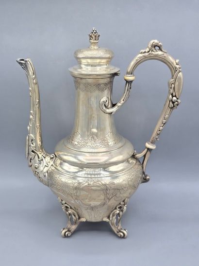 GAVARD (?)
Verseuse/cafetière en argent de...