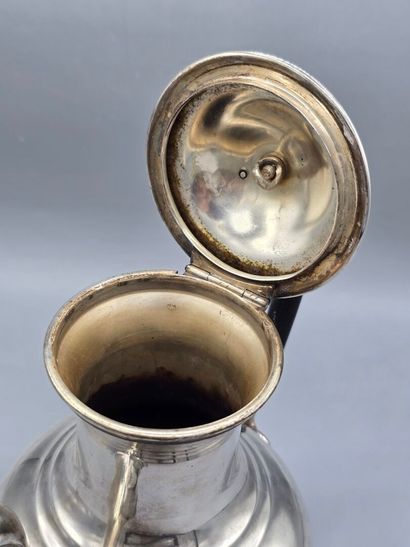 CHRISTOFLE
Cafetière en métal argenté de...
