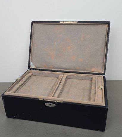 Household chest with side signatures and...