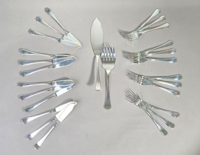 CHRISTOFLE - AMERICA model
26-piece silver-plated...