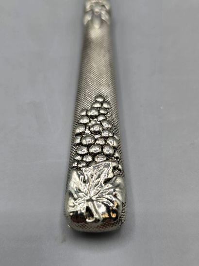 Silver-plated letter opener with handle decorated...