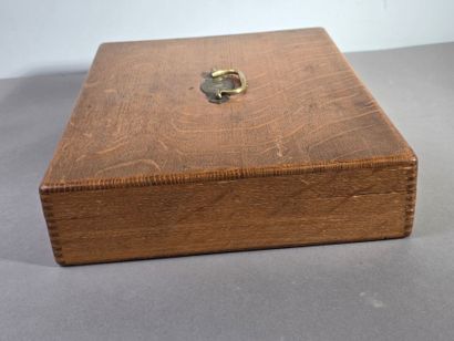 Household chest, most likely in oak, by VILLARD...