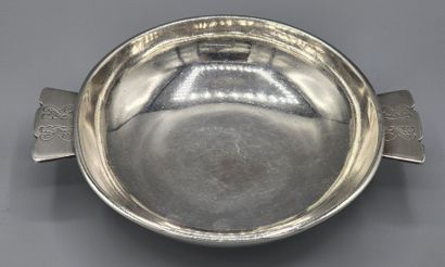 A silver-plated metal cup / display stand...