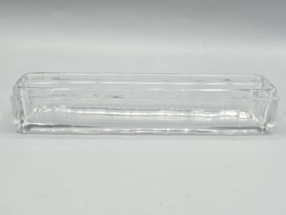 Deux boîtes en cristal aux couvercles en...