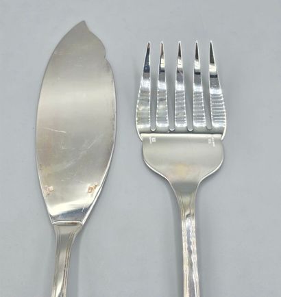 CHRISTOFLE - AMERICA model
26-piece silver-plated...
