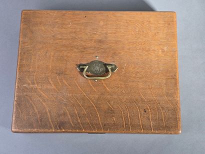 Household chest, most likely in oak, by VILLARD...