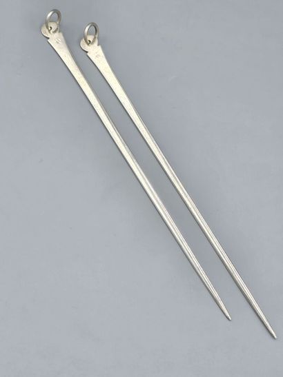 Robert LINZELER
Paire de brochettes-hâtelets...