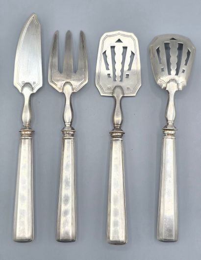 4-piece silver-plated mignardise service
L.:...