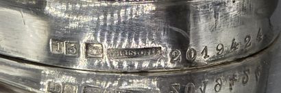 CHRISTOFLE
Saucière en métal argenté reposant...