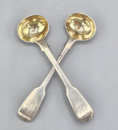 LONDRES, XIXème siècle.
Suite de deux louchettes...