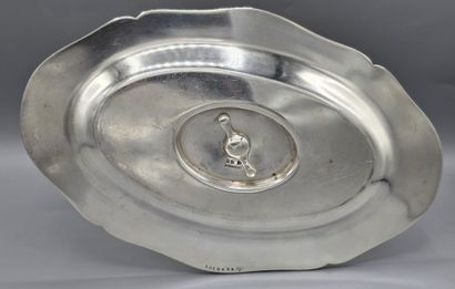 CHRISTOFLE
Saucière en métal argenté reposant...