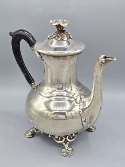 CHRISTOFLE
Cafetière en métal argenté de...