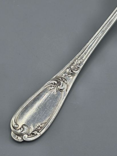 Large Louis XV style silver-plated metal...