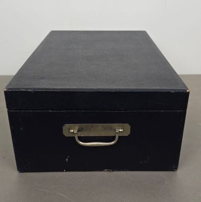Household chest with side signatures and...
