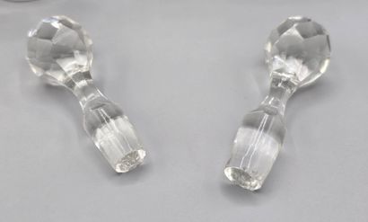 Miscellaneous lot of blue and white crystal...