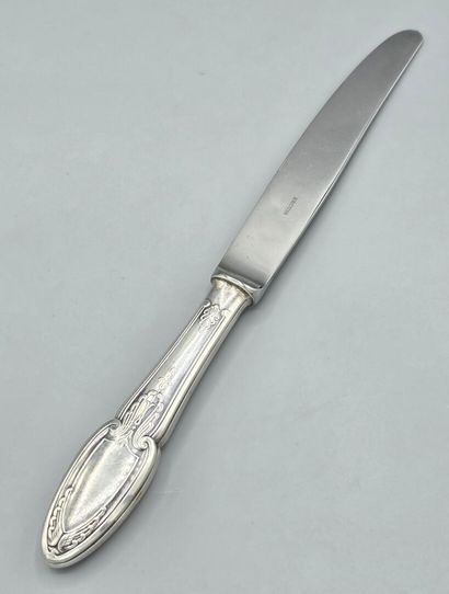 ERCUIS
Set of 12 silver-plated metal table...