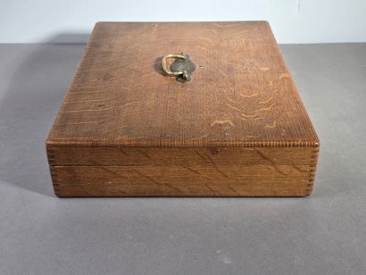 Household chest, most likely in oak, by VILLARD...