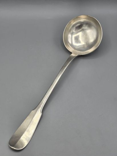 Christofle.

Silver-plated ladle, single-flat...
