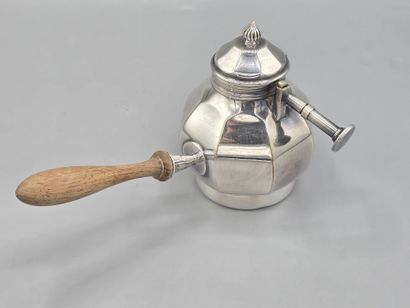 TETARD Freres 
Samovar en métal argenté avec...