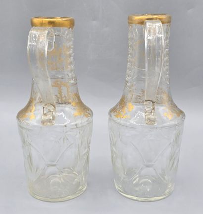A pair of decanters probably 18th century...