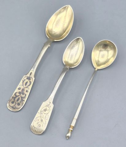 Moscou XIXème siècle 

Trio russe de cuillères...