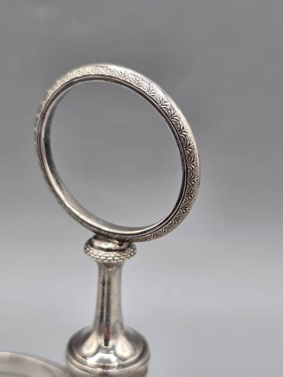 PARIS 1798-1809
Salière double en argent...