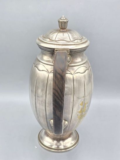 Claude PERRIN, probably 
Large covered silver-plated...