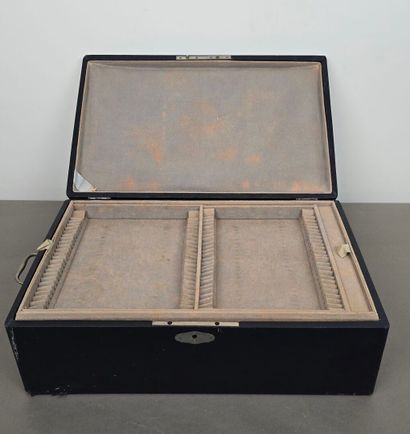 Household chest with side signatures and...