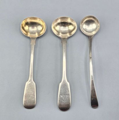 ANGLETERRE, XIXème siècle. 
Suite de trois...