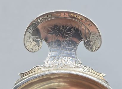 ROUEN 1753 
Taste-Vin normand en argent de...